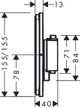 https://raleo.de:443/files/img/11eeea1fda13cac092906bba4399b90c/size_s/Hansgrohe-HG-ShowerSelect-Comfort-Q-Thermostat-Unterputz-Chrom-15588000 gallery number 2